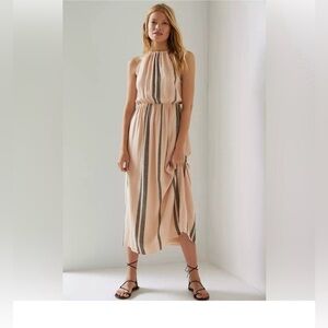 Anthropologie Cloth & Stone Halter Maxi Dress Maize X-Small. Excellent condition